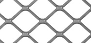 Square mesh flattened expanded metal